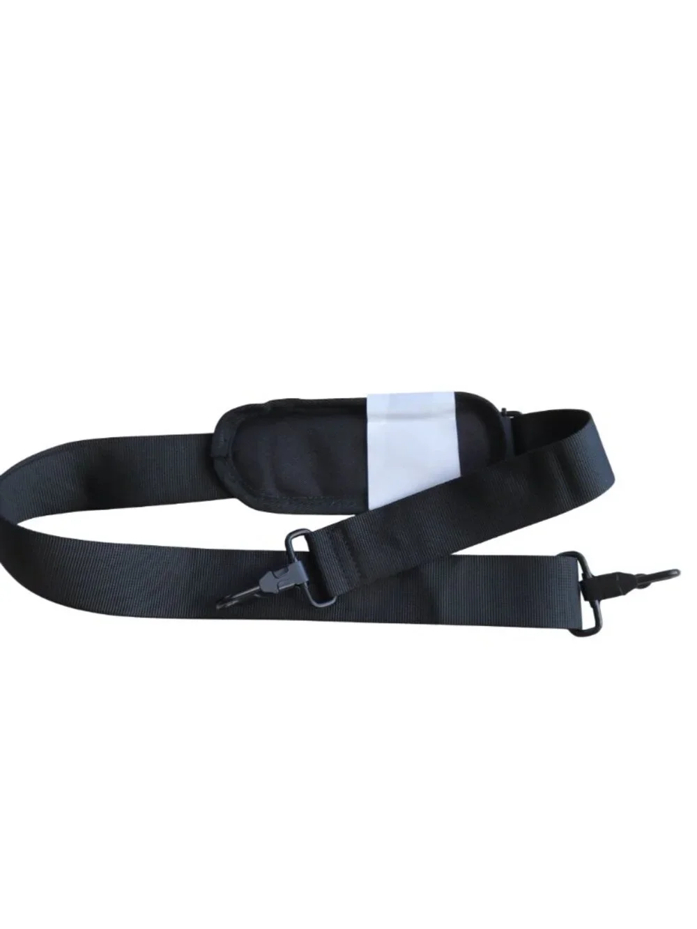 Universal Replacement Shoulder Strap Adjustable Black Shoulder Pad Metal Swivel
